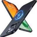 TORRAS Magnetic Slim Fit for iPhone 16 Pro Case, 6.3 inch, UltraThin Case Compatible with MagSafe, Lightweight Matte AntiScratch Hard PC Cover Phone Case for iPhone 16 Pro OriginFit, Black