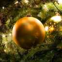 Christmas Ball Ornaments Set - 8 Inch, Extra-Large Giant Hanging (Gold Matte)