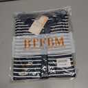 BTFBM Puff Sleeve Tops for Women Dressy Summer Vacation Outfits 2025 V Neck Casual Button Up Shirts Loose Striped Blouse (S)