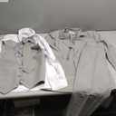 Boy's 5-Piece Suit Set - Includes Suit Jacket, Dress Pants, Matching Vest, White Dress Shirt, Neck Tie (14, Gray)