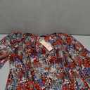 Dokotoo Women Long sleeve Shirt Flowers Multi Color Medium