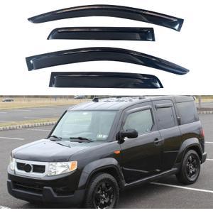 IG Window Visors Fit for 2003-2011 Honda Element, Out-Channel Rain Guards Vent Wind Deflectors 4PC, Car Accessories for 03-11 Element