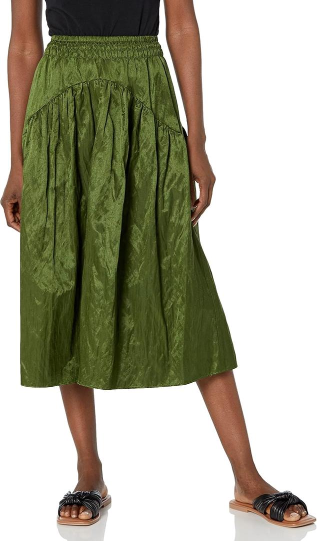 Vince Women's Smocked Tiered Skirt (4)