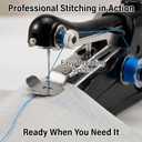 Portable Handheld Sewing Machine for Adults - Mini Hand Held Stitching Machine for Beginners - Small Electric Cordless for Hemming Quick Fabric Home Travel Clothes Pants DIY Denim