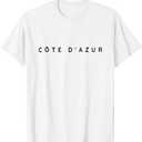 Cote D'Azur Souvenirs / CTE D'AZUR Holiday Beach Resort T-Shirt for Men Women (Small)