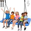 Trekassy 60" Extra Large Rectangle Tree Swing - Heavy Duty 700lb Capacity, Waterproof Platform for Kids & Adults with Complete Installation Kit & 2 Tree Straps (Blue)