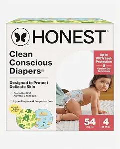 Honest Diapers 2 packs of 26 size 4