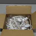 SUNTHIN White Outdoor String Lights, 48FT White Patio Lights with 25 G40 Shatterproof LED Bulbs(1 Spare), Waterproof Hanging Outside Lights for Porch, Deck, Garden, Pergola, Bistro
