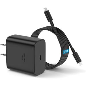 45W USB C Fast Charger with 6ft Cable Fast Charging for Galaxy S25 Ultra Charger/S24 Ultra /S25/S24/S24+/S23 Ultra/S23/S23+/S22+/S21/ Ultra,Galaxy Tab S9/S8/S7,Z Fold 5/Z Fild 5 Type C Wall Charger