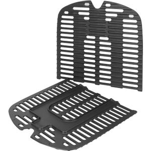 Cast Iron Grill Grates for Weber Traveler Gas Grill, 9010001 Model, Cooking Griddle Replacement Part for Weber Traveler Grill Cover, 2PCS