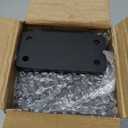 Goovilla Shelf Bracket, Heavy Duty Floating Shelf Brackets 8 inch Long, 6 Pack Brackets for Shelves, Black Coated Metal Wall Shelf Support Brackets with 1/5 Inch Thick and 160 lb. Load Capacity