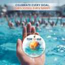 4 x Water Polo Christmas Ornament 2026 - Ceramic Sports Christmas Ornaments for Tree Decor, Thoughtful Water Polo Gifts for Sport Lovers, Men, Coach, Women, Friends, Sport Fans