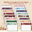 3 x Small Desk Calendar 2026 - Standing 2026 Desk Calendar, Oct.2025 to Dec.2026, 8" x 6", Monthly Flip Desktop Calendar with To Do List, Your Personal Desk Planner with Pocket for Work Home Office