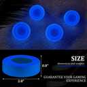 Deekin 6 Pcs Ice Hockey Puck Glow in The Dark Pucks Floor Party Pucks Bulk Street Hockey Puck for Adults Outdoor Gifts Practicing & Training (Blue)