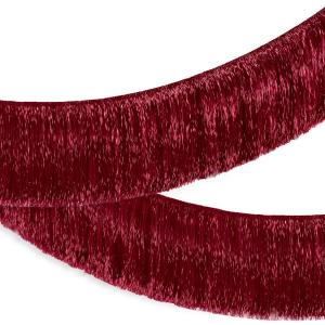 xo, Fetti Burgundy Fringe Banner - 4 ft | Bachelorette Decorations, Cute Birthday Photo Booth, Party Backdrop, Wine Bday Supplies
