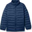 Amazon Essentials Boys and Toddlers' Lightweight Water-Resistant Packable Puffer Jacket (XX-Large, Navy)
