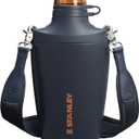 Stanley Cross Bottle | 23 oz Travel Bottle with Jacquard Strap | Leakproof Tritan Lid with Removable Straw | Insulated Stainless Steel Canteen | BPA-Free | Twilight VRT