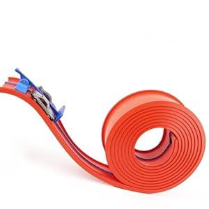 15 Ft Flexible Race Car Track for Diecast 1/64th Cars,Classic Long Rolls Up Portable Racetrack Roll Up Race Track