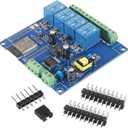 AC/DC Power Supply ESP32 Development Board Programmable Development Board Wireless WiFi 4 Way Channel 5V Relay Module ESP32-WROOM-32E for Arduino AC 90-250V / DC 7-30V