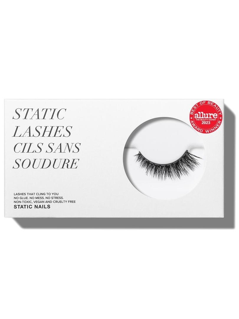 Static Nails Magnetic Eyelashes | Leave You On Read (Black, Flirty) | Comfortable Magnetic Lashes, Fake Eyelash Extension Kit, False Lashes | Reusable, No Glue Needed, 3D Natural Look Eyelashes