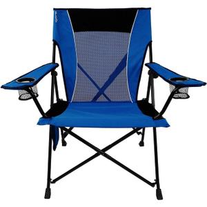Kijaro Dual Lock Folding Camp Chairs - Versatile for Sports, Outdoors & Lawns - Locks Positions - Maldives Blue