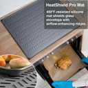 Stove Top Covers for Electric Stove, Thickened Premium Silicone Stove Mat for Glass Top Stove, 28 x 20 Glass Stove Top Cover Protector, Oven Range Top Cover, XL Dish Drying Mat (Grey)