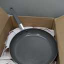 GreenPan x Bobby Flay Stainless Steel 12 Frying Pan Skillet & Glass Lid, Professional Grade Tri-Ply, Multiclad, PFAS-Free Ceramic Nonstick, Induction Suitable, Dishwasher & Oven Safe,Stay Cool Handle