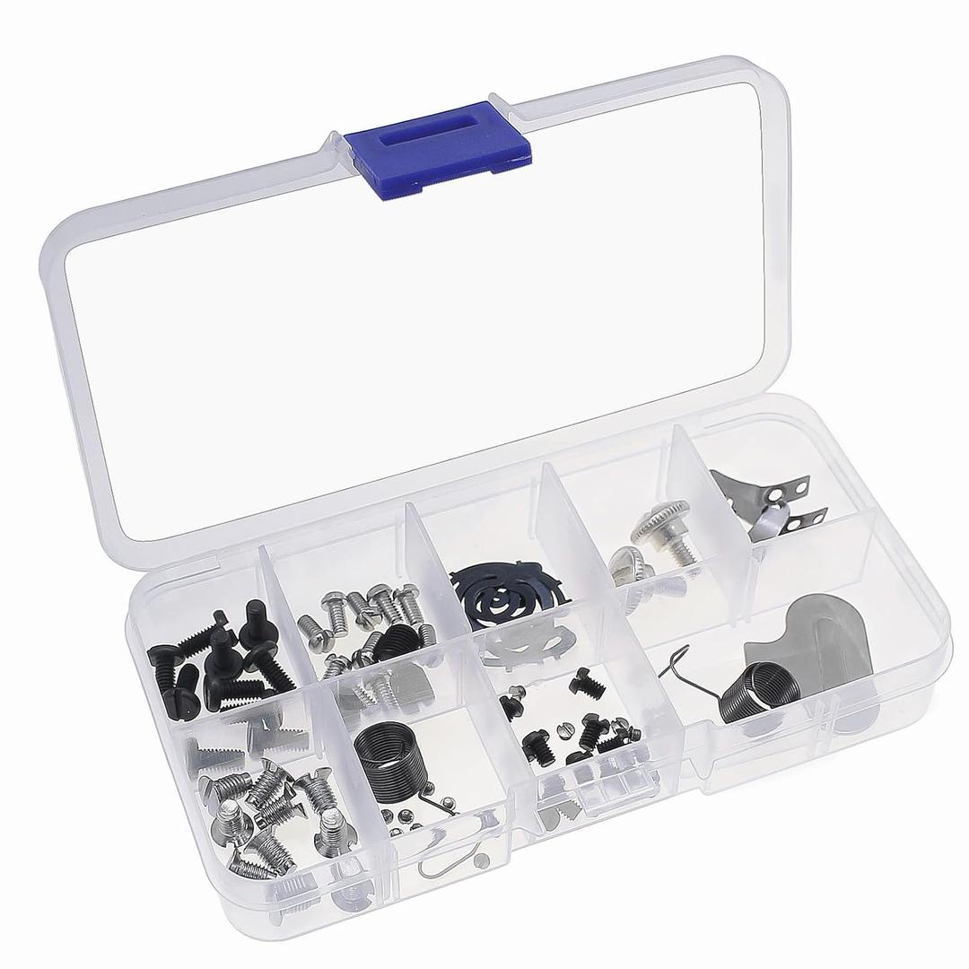 Sewing Screw Kit Metal Fasteners Durable Multiple Types Easy Replacement Needle Plate Screws Wear Resistant for Industrial Sewing Machines