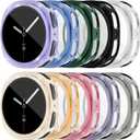 [10 Pack] RICHONE Compatible with Samsung Galaxy Watch 8 40mm Screen Protector Case, Soft TPU Protective Face Covers Flexible Bumper Accessories for Galaxy 8 Watch 40MM for Women Men