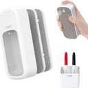 loukin Inventive All-in-One Dry Erase Eraser, Novel Replaceable Whiteboard Eraser with Built-in Cleaner, Unique Glass Board Erasers, Includes 2 Refill Pads, 1 Magnetic Holder, 2 Markers