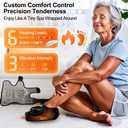Foot Massager for Neuropathy Plantar Fasciitis Pain Relief, Cordless Heated Vibrating Cloud-Soft Ankle Wrap Feet Massage, Portable 2H Run Time, 6 Heats, 3 Modes, Auto-Off Timer,1 Pair