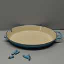 Le Creuset Enamel Cast Iron Signature Oval Baker, 3 quart, Caribbean