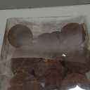 Senjie 18pcs Velvet Ornaments Balls for Christmas Tree, Brown 3.15 inch Shatterproof Flocked Christmas Ornaments Sets Decor for Xmas 2025