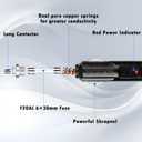 10FT 14WG 12V Cigarette Lighter Plug to SAE Quick Release Adapter Extension Charging Cable With 20A Fuse and LED Light