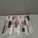 Art3d Peel and Stick Backsplash Tiles for Kitchen, 10-Sheet Self Adhesive Removable Stick On Vinyl Wall Tiles, 12" x 12",Brown Marble