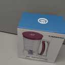 KPKitchen Pancake Batter Dispenser - Kitchen Must Have Tool for Perfect Pancakes, Cupcake, Waffle, Muffin Mix, Cake & Crepe - Baking Supplies for Griddle - Pancake Maker with Measuring Label (Purple)