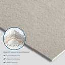 4-Pack Faux Stone Wall Covering, 23.6" x 47.2" MCM Modified Clay Material 3D Wall Panels, Limestone Textured Subway Flexible Stone Wall Tiles for Home Decoration, Covering 31 Sq. Ft.