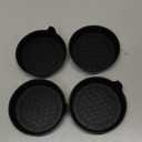 SINGARO Car Cup Holder Coaster, Silicone Cup Holder Insert, Universal Non-Slip Cup Holders, Car Accessories Interior for Women and Man Interior Sets 4 Pack Black