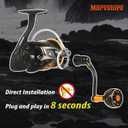 Power Handle Compatible for Daiwa BG 1500-8000 Spinning Reel Replacement Handle (Not for Locked-Type)