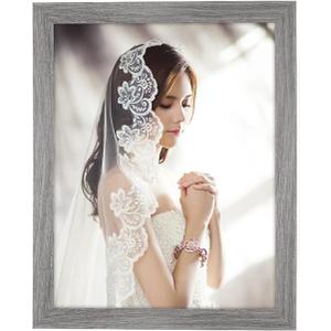 10x12 Frame Distressed Gray, Rustic 12x10 Picture Frame Grey, Art Pic Poster Frame, 10 by 12 Gallery Family Concert Portrait Photo Frame Anniversary/Birthday/Wedding/Thank you/Christmas Gift