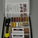 Laminate Vinyl Floor Repair Kit with Heat Pen, 11 Colors Hardwood Floor Wax Wood Furniture Touch up Marker Linoleum Lvp Repair Kit Covers Scratches, Stains, Cracks, Holes for Floor, Door, Cabinet