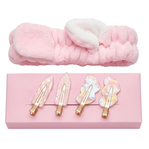 spa & Shine Accessory Collection Headband & Clip Set