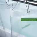 60x74 Inch Plastic Shower Curtain, Clear 8G Heavy Duty Waterproof 74 Inch Shower Curtain Liner Long with 3 Magnets and 10 Rustproof Grommets 60 x 74