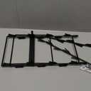 Chip Rack Display Stand, Potato Chip Display Rack with 24 Clips, 2 Row Chip Bag Holder for for Party Display, Snack Retail Display Rack Chip Stand Display for Countertop Store, Black