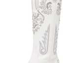 Western Cowboy Boots for Women Embroidered Rhinestones Knee High Cowgirl Boots Pointed Toe Chunky Heel Fashion Retro Classic Tall Boot 6.5