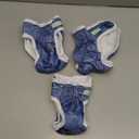 wegreeco Washable Female Dog Diapers Highly Absorbent Reusable Diapers for Dog in Heat Period, 3 Pack (Blue Jeans, Small) (Small (Newborn-10.5" Waist))