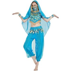 Astage Lady Belly Dancer Costume Halloweem Performance Wear All Sets, L/XL