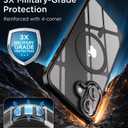 SUCGLES for iPhone 16 Plus Case with MagSafe [Ultra Strong Magnetic] [12FT Military Drop Protection] [Shockproof Bumper] Slim Thin Mag Safe Phone Cover 6.7" for Apple 16plus (Black)