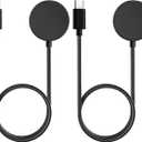 USB C Charger for Samsung Galaxy Watch 7/6/6 Classic/5/5 Pro/4/4 Classic/3/Active 2, (2 Pack) Upgrade Nylon Galaxy Watch Charger Cable