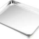 P&P CHEF 16 Inch Baking Cookie Sheet, Oven Pan Tray Stainless Steel Sheet Pan for Kitchen, Oven Bakeware for Multi Uses, Shiny Look & Dishwasher Safe, Healthy & Heavy Duty, 1Pc